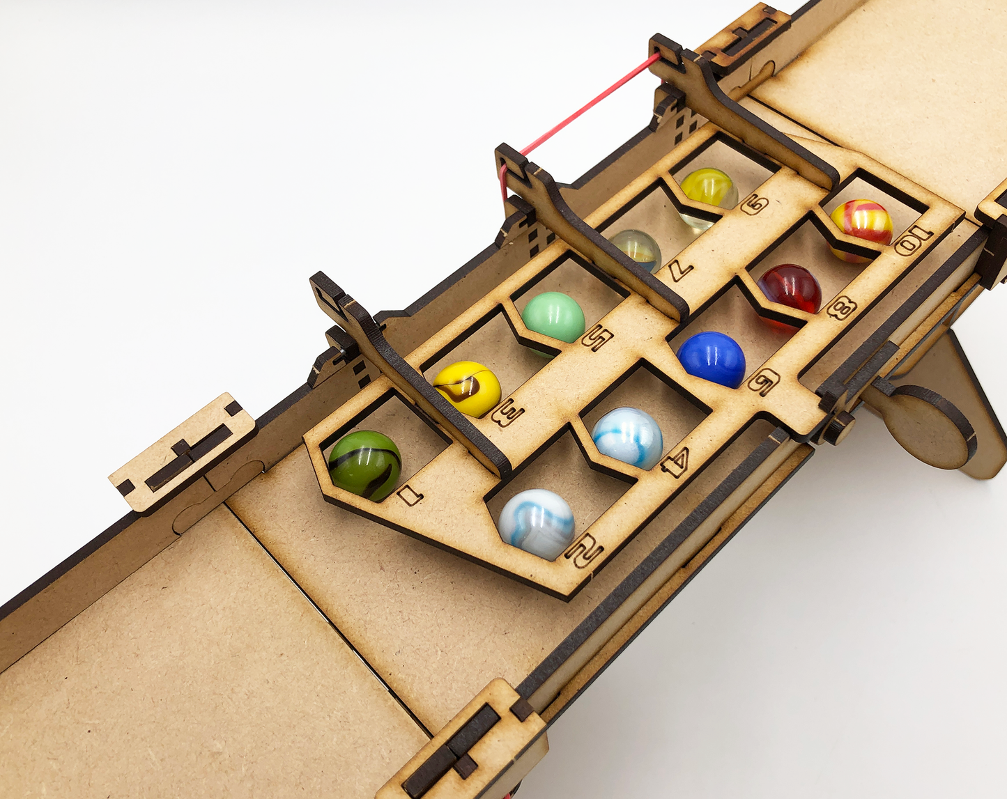 STARTING GRID - 10 Marbles, Marble Race Track Kit, A DIY Modular Marble Racetrack Toy, Stem Toy, Marble Racing, Marble Sports