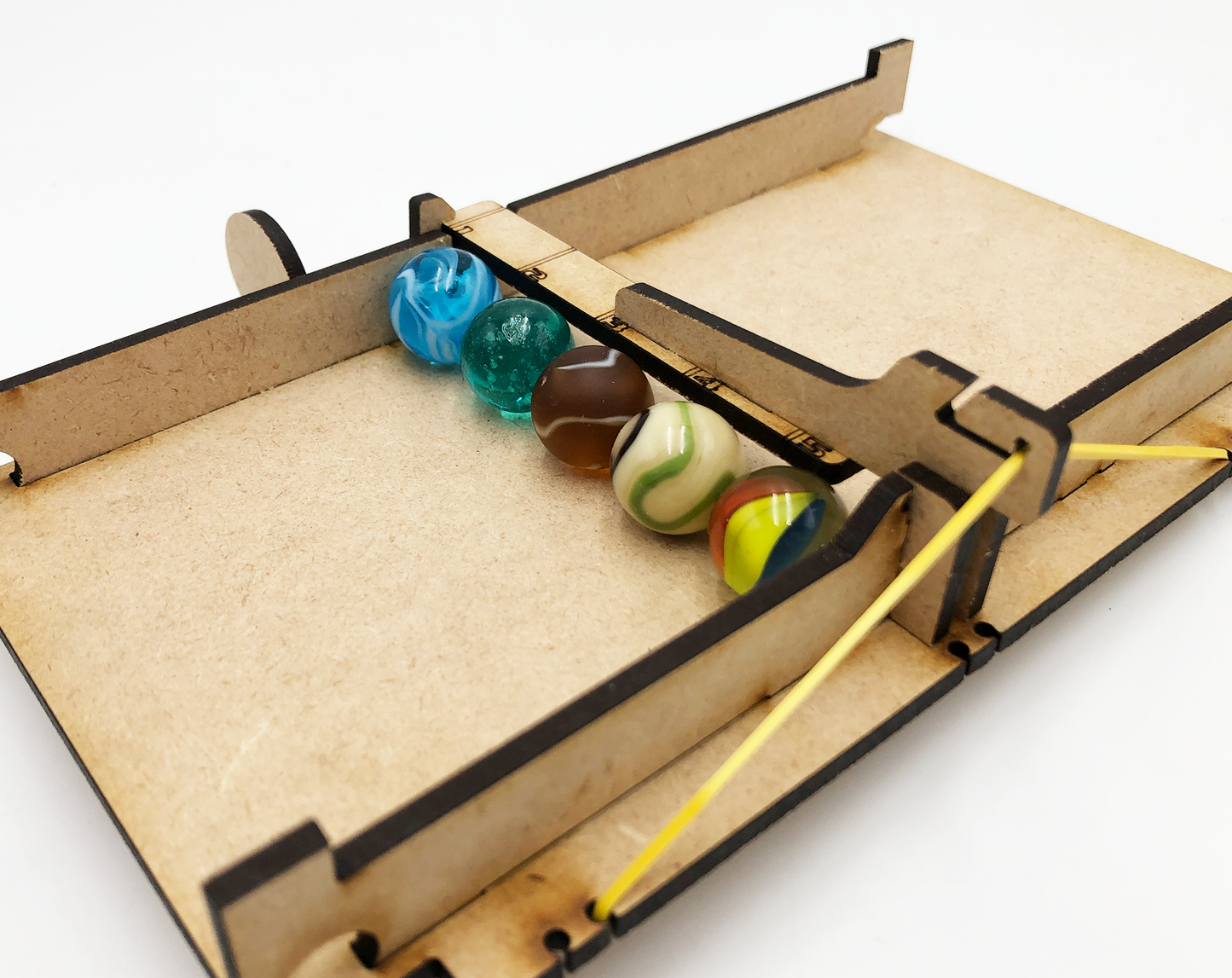 STARTING LINE - 5 Marbles, Marble Race Track Kit, A DIY Modular Marble Racetrack Toy, Stem Toy, Marble Racing, Marble Sports