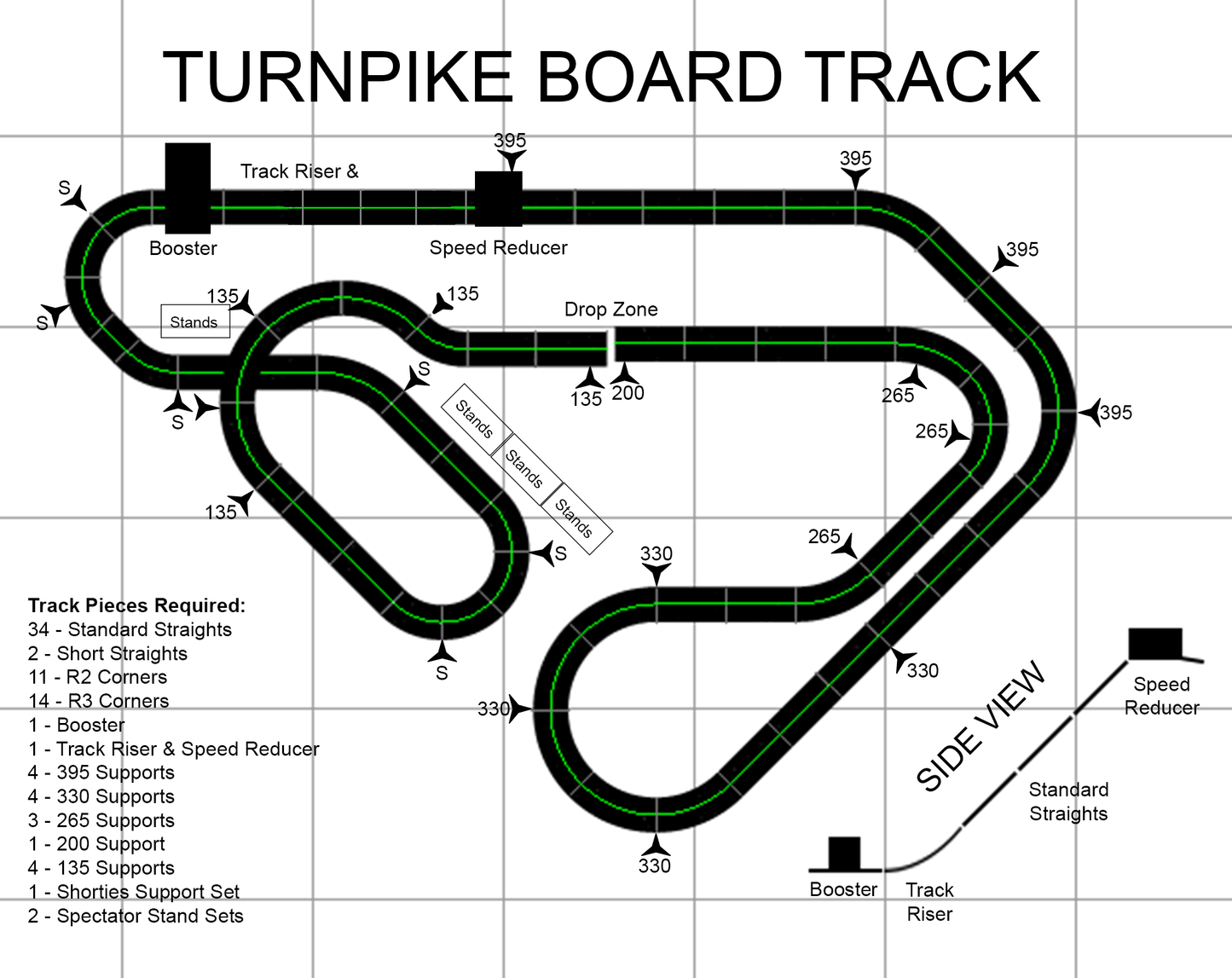 1 Complete MARBLE RACETRACK, "Turnpike Board Track Kit", A Modular Marble Racetrack Toy, Marble Racing, STEM Toy