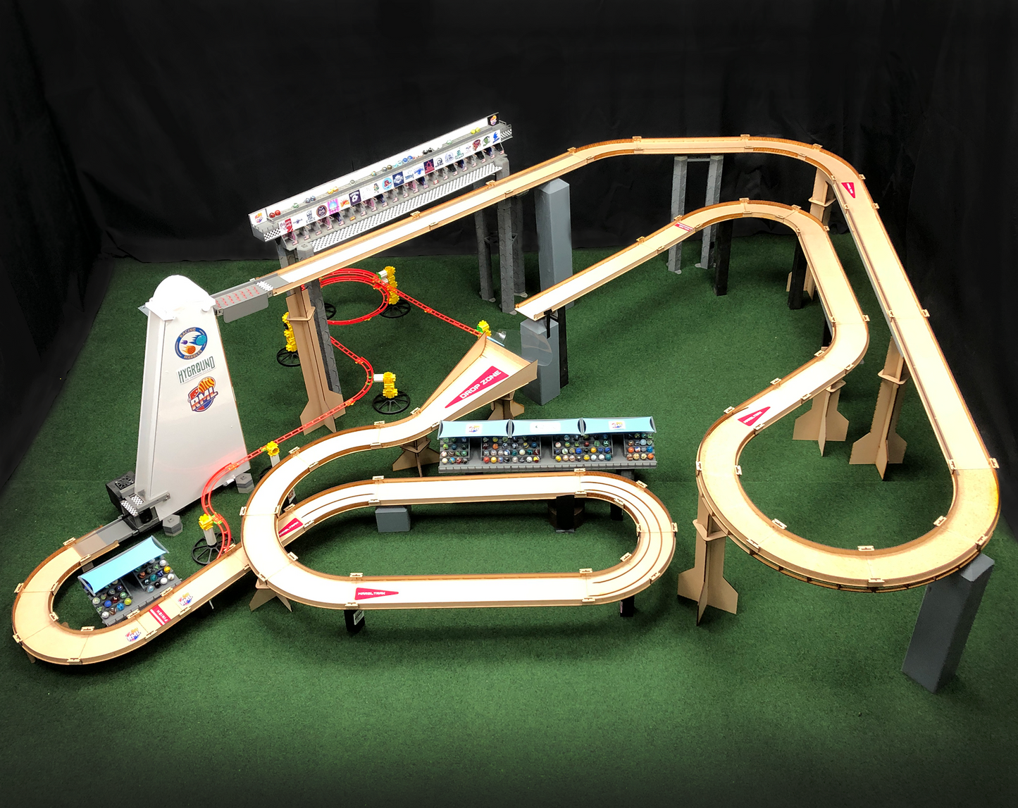 1 Complete MARBLE RACETRACK, "Turnpike Board Track Kit", A Modular Marble Racetrack Toy, Marble Racing, STEM Toy