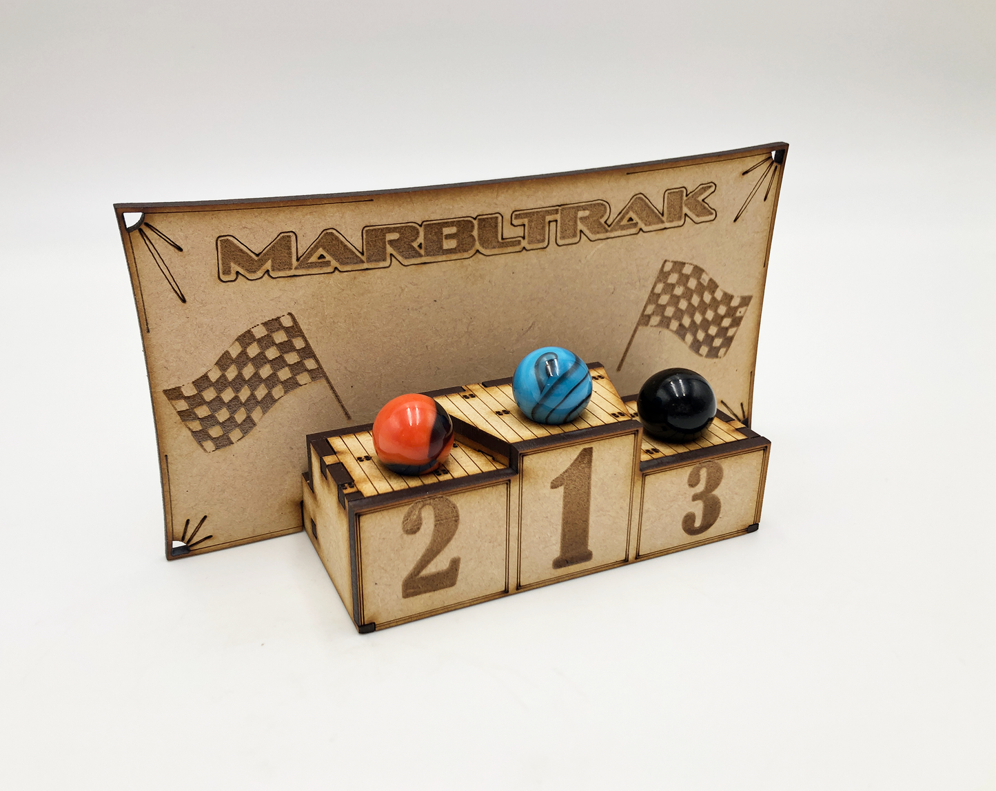 FINISHERS PODIUM, add-on Marble Race Track Kit, A DIY Modular Marble Racetrack Toy, Stem Toy, Marble Racing, Marble Sports