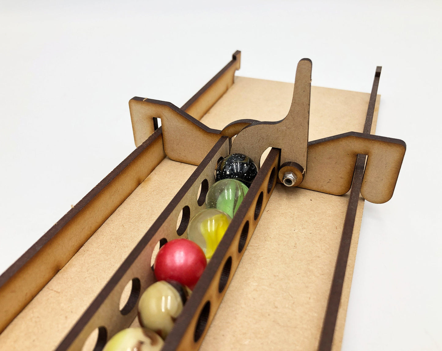 FINISHERS SHOOT - 20 Marbles, Marble Race Track Kit, A DIY Modular Marble Racetrack Toy, Stem Toy, Marble Racing, Marble Sports